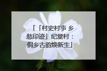 「村史村事 乡愁印迹」纪堂村：侗乡古韵焕新生